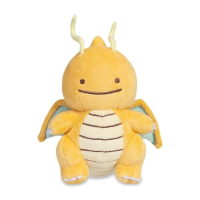 Officiële Pokemon center knuffel ditto transform Dragonite +/- 16cm